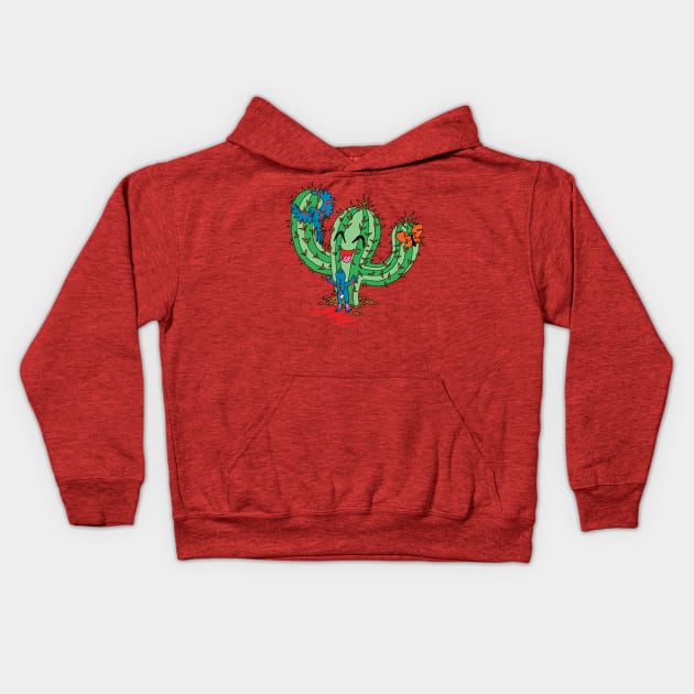 The Friendly Cactus Kids Hoodie by ptowndanig